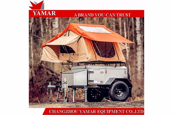 Soft roof top tent camper trailer